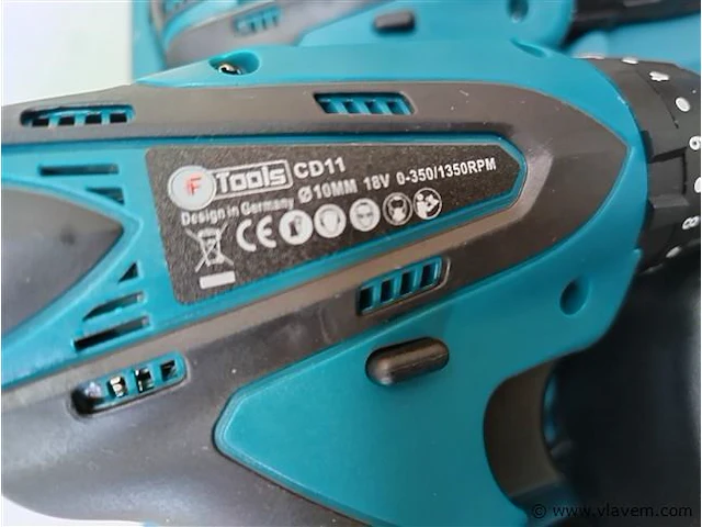 F-tools accu boormachineset 18v dubbele set - afbeelding 4 van  4