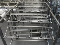 Fabcontent - cleanroom inox cart for 8 lots 5x - afbeelding 2 van  7
