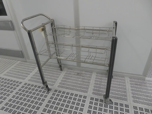 Fabcontent - cleanroom inox cart for 8 lots 5x - afbeelding 3 van  7