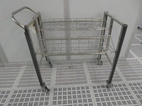 Fabcontent - cleanroom inox cart for 8 lots 5x - afbeelding 4 van  7