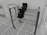 Fabcontent - cleanroom inox cart for 8 lots 5x - afbeelding 5 van  7