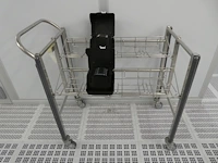 Fabcontent - cleanroom inox cart for 8 lots 5x - afbeelding 6 van  7
