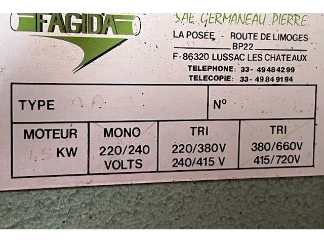 Fagida mobiele stofafzuging - afbeelding 3 van  3