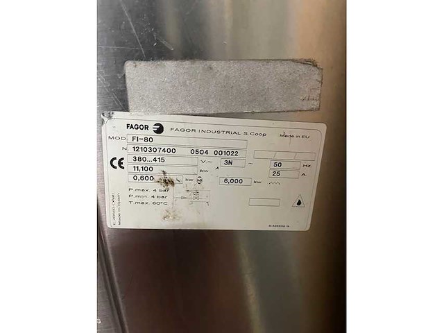 Fagor - fi-80 - korvenvaatwasmachine - afbeelding 2 van  4