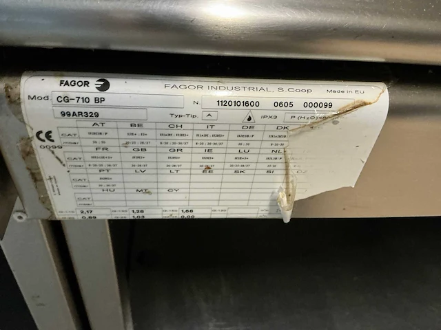 Fagor cg-710 bp bakplaat - afbeelding 4 van  4
