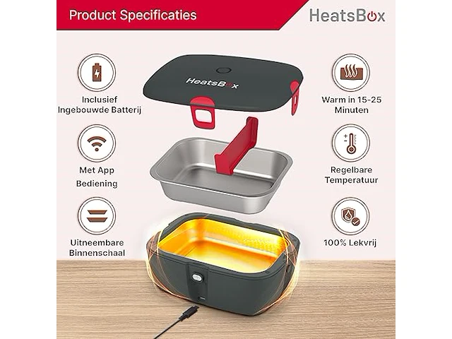 Faitron heatsbox go elektrische lunchbox - afbeelding 2 van  3