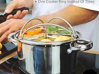 Familie steelpan triple divider - afbeelding 2 van  7