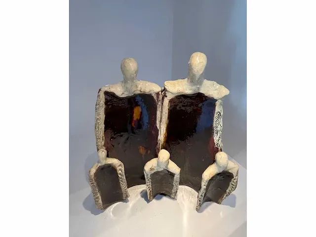 Family keramiek uniek kunstwerk - afbeelding 1 van  1