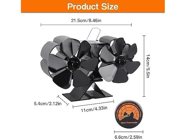 Fasbet haardventilator - afbeelding 2 van  4