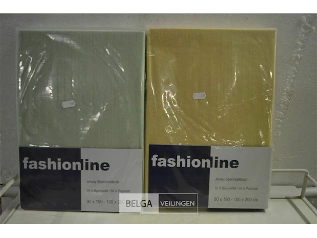 Fashionline jersey hoeslakens 2stuks 90x190-100x200cm - afbeelding 1 van  5