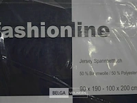 Fashionline jersey hoeslakens 2stuks 90x190-100x200cm - afbeelding 2 van  5