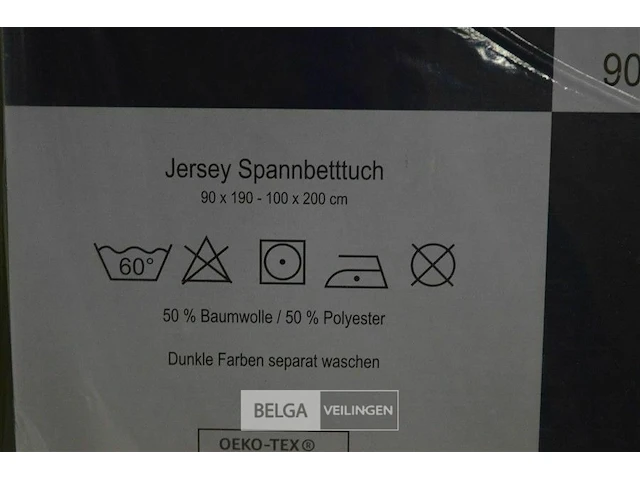 Fashionline jersey hoeslakens 2stuks 90x190-100x200cm - afbeelding 3 van  5