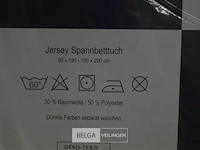 Fashionline jersey hoeslakens 2stuks 90x190-100x200cm - afbeelding 3 van  5