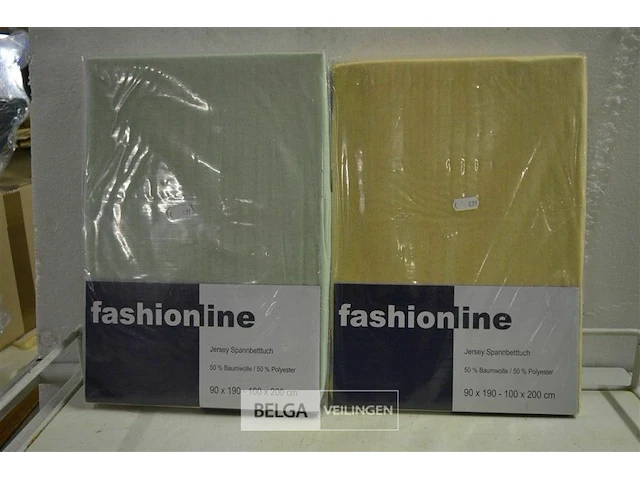 Fashionline jersey hoeslakens 2stuks 90x190-100x200cm - afbeelding 1 van  6