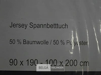 Fashionline jersey hoeslakens 2stuks 90x190-100x200cm - afbeelding 4 van  6