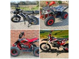 Fatbikes , quads , crossmotoren
