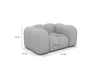 Fauteuil - atlantisch blauw fluweel - afbeelding 7 van  8