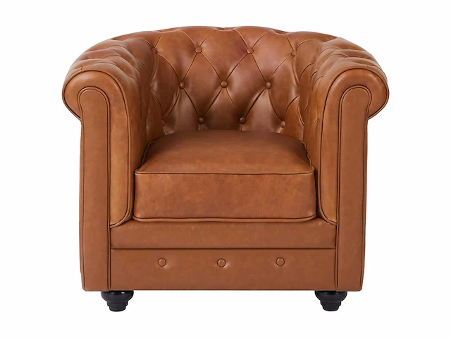Fauteuil - camel rundleer - afbeelding 2 van  6