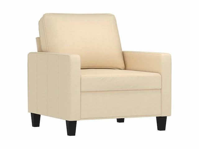 Fauteuil - crèmekleurige stof - afbeelding 3 van  9