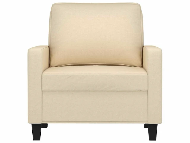 Fauteuil - crèmekleurige stof - afbeelding 4 van  9