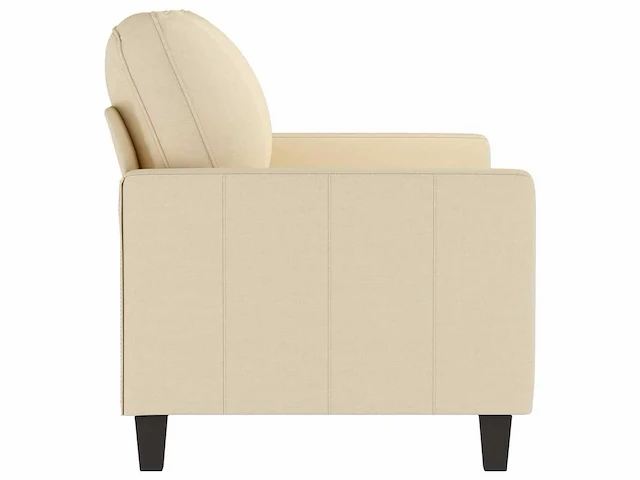 Fauteuil - crèmekleurige stof - afbeelding 5 van  9