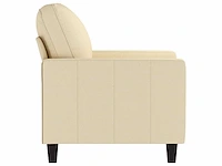Fauteuil - crèmekleurige stof - afbeelding 6 van  9