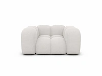 Fauteuil - witte structuurstof - afbeelding 3 van  8