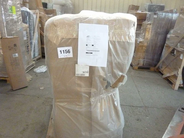 Fauteuil - witte structuurstof - afbeelding 8 van  8