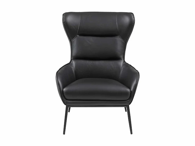 Fauteuil - zwart buffelleer - afbeelding 2 van  6