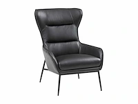Fauteuil - zwart buffelleer - afbeelding 3 van  6