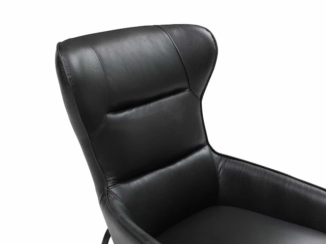 Fauteuil - zwart buffelleer - afbeelding 4 van  6