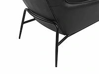 Fauteuil - zwart buffelleer - afbeelding 5 van  6