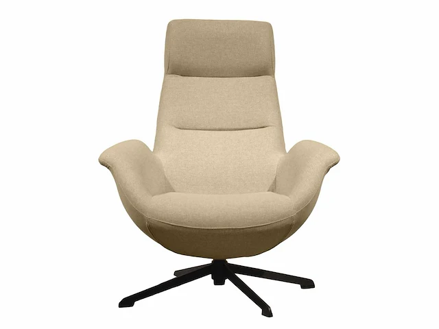 Fauteuil delano- zwart (1x) + beige (1x) - afbeelding 2 van  6