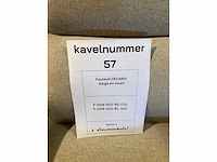 Fauteuil delano- zwart (1x) + beige (1x) - afbeelding 5 van  6