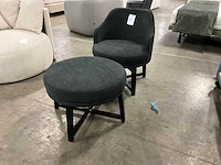 Fauteuil met poef - afbeelding 2 van  5