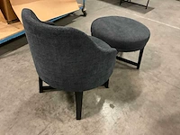 Fauteuil met poef - afbeelding 5 van  5