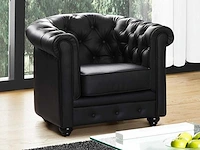 Faux fauteuil - zwart - afbeelding 1 van  3
