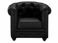 Faux fauteuil - zwart - afbeelding 2 van  3