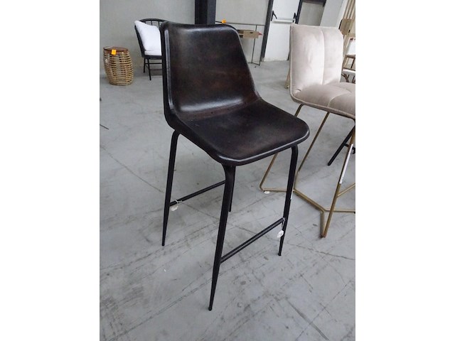 Faux leather barkruk - afbeelding 1 van  2