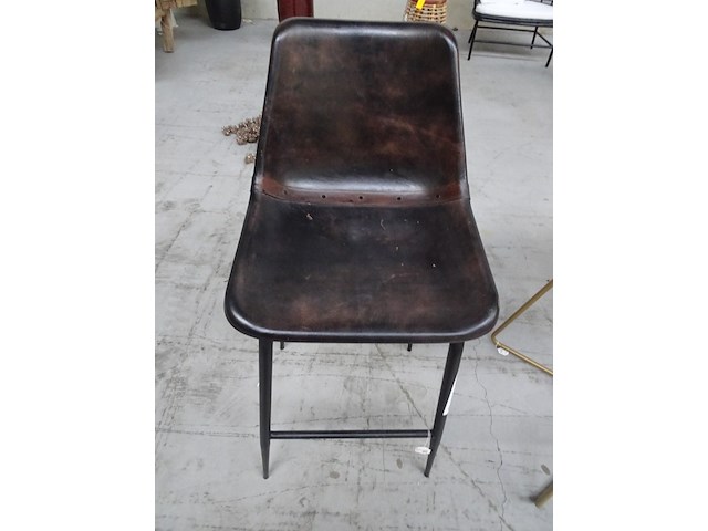 Faux leather barkruk - afbeelding 2 van  2