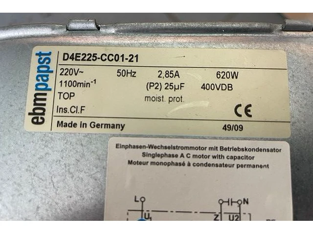 Fbmpapst keukenventilator - afbeelding 2 van  3