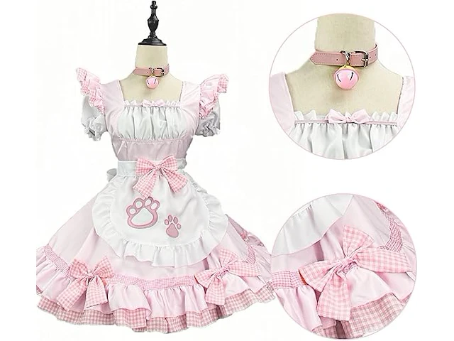 Fccam cat maid cosplay jurk (small) - afbeelding 2 van  3