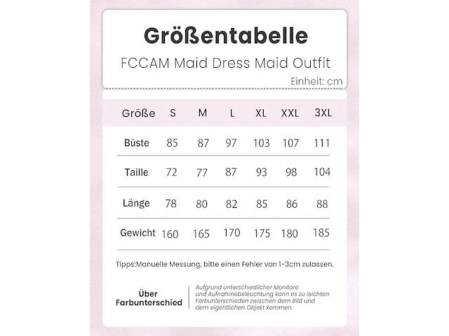 Fccam cat maid cosplay jurk (small) - afbeelding 3 van  3