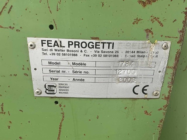 Feal progetti 1784 buigmachine - afbeelding 11 van  11