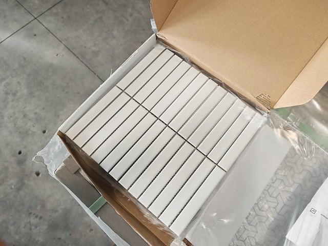 Felice kitkat white glans 29,6x30 cm mozaïek tegel 40 m² - afbeelding 7 van  8