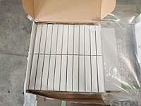 Felice kitkat white glans 29,6x30 cm mozaïek tegel 40 m² - afbeelding 1 van  8