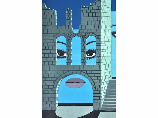 Felix labisse - femmes dans un chateau - litho - afbeelding 5 van  7