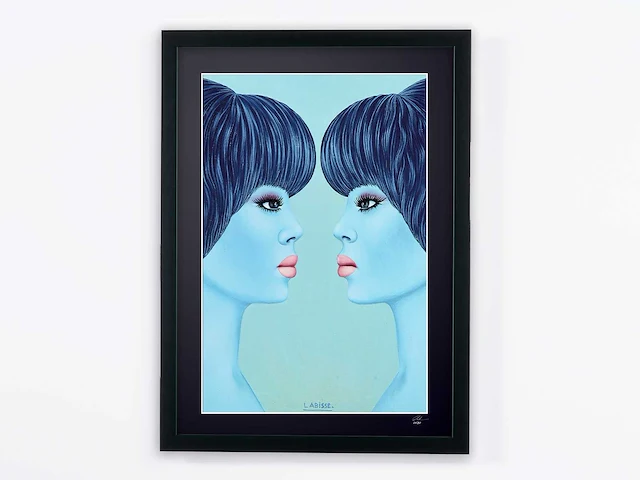 Félix labisse (after) - "parallèlement" - 1973 - 70x50 cm - gelimiteerde oplage 20 stuks - afbeelding 1 van  6