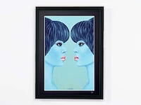 Félix labisse (after) - "parallèlement" - 1973 - 70x50 cm - gelimiteerde oplage 20 stuks - afbeelding 1 van  6