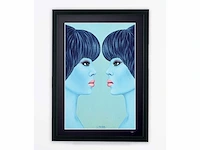 Félix labisse (after) - "parallèlement" - 1973 - 70x50 cm - gelimiteerde oplage 20 stuks - afbeelding 2 van  6